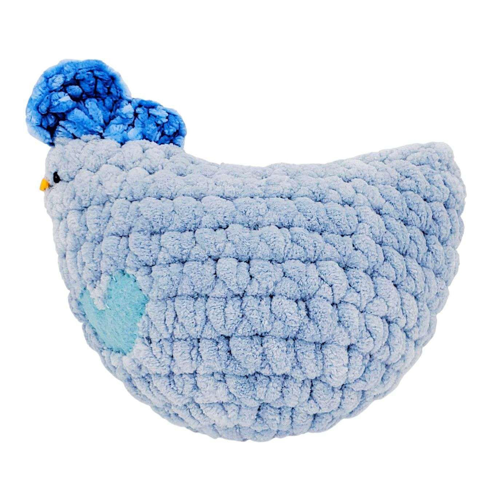 Plush Toy - Medium Blue Chicken (Blue Heart) by Moyo Workshop