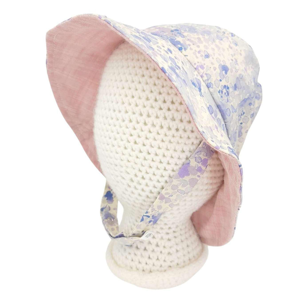 Baby Bonnet - Reversible Bucket Hat (Wisteria) by Urban Baby Bonnets