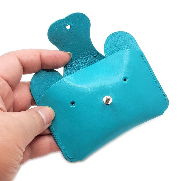 Wallet - Bear Leather (Teal) by The Merchant Studio