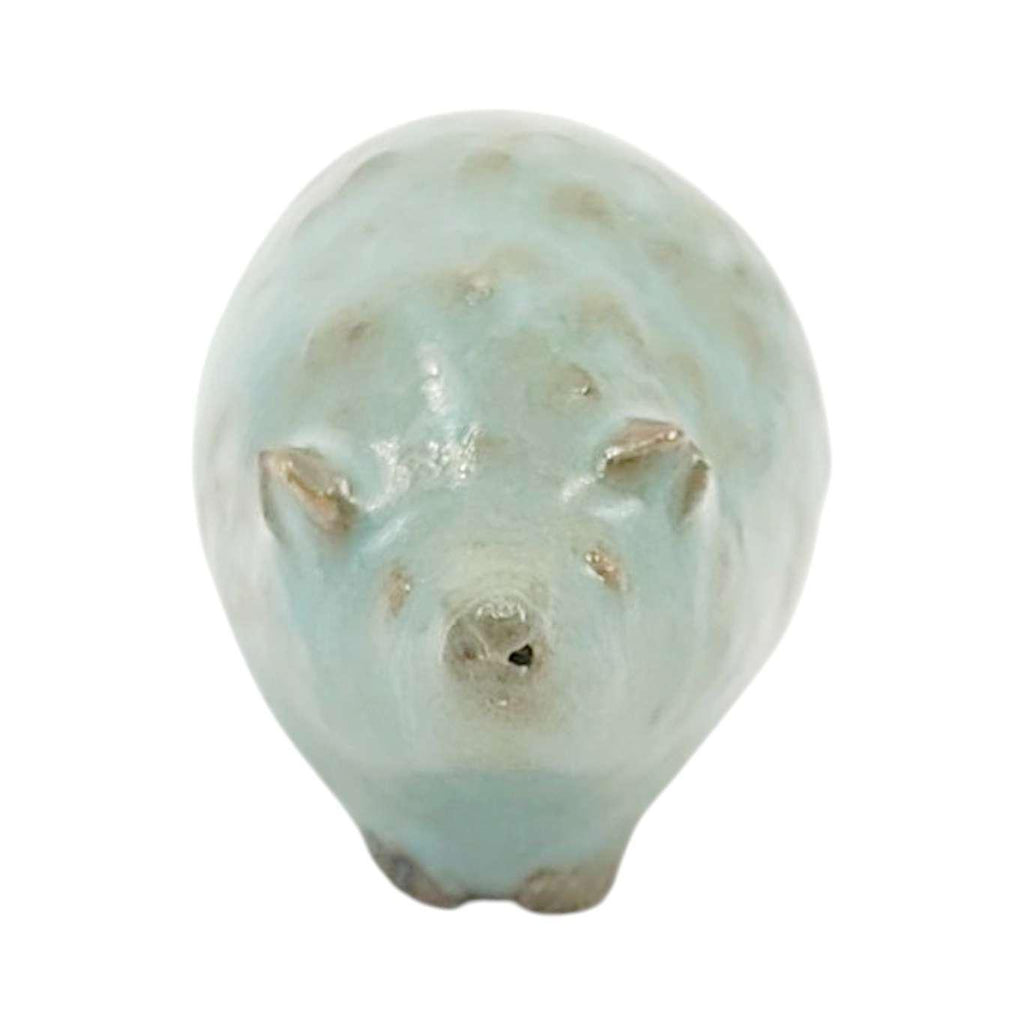 Collectible - Tea Pet Figurine (Blue Hedgehog) by Mist Ceramics