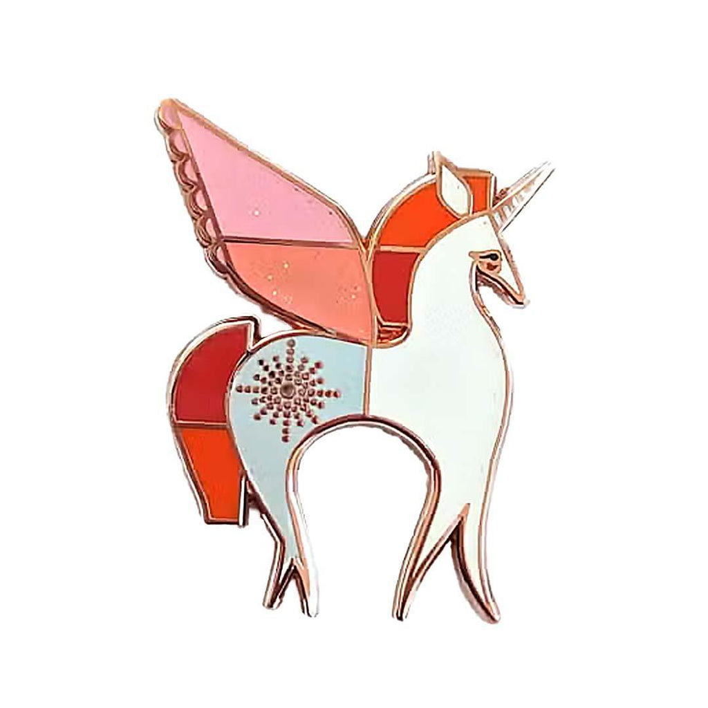 Enamel Pin - Rose Gold Unicorn by Amber Leaders Designs