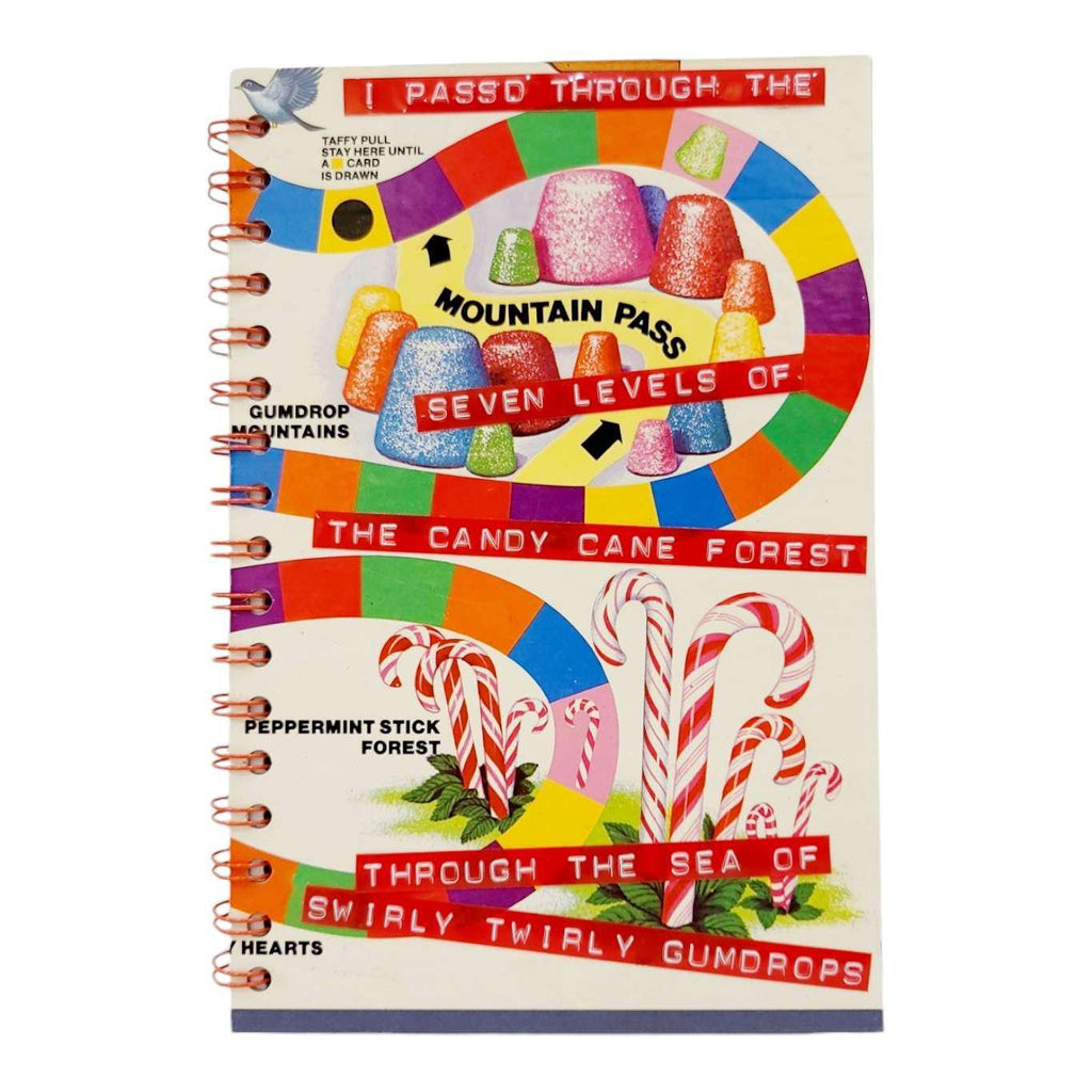 Journal - Vintage Sugar World Game (Swirly Twirly Gumdrops) by Crafty Earth Monkey