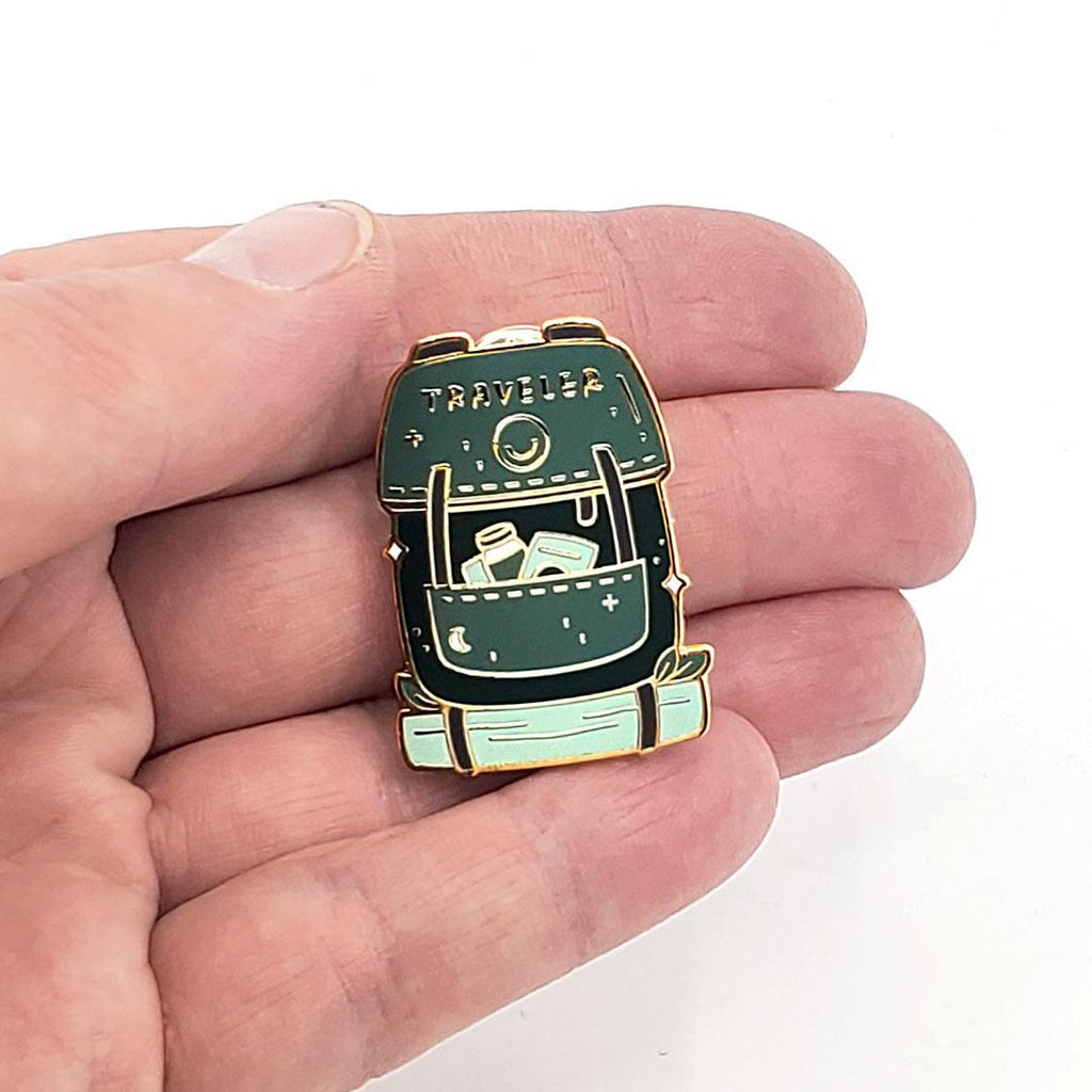 Enamel Pin - Traveler's Backpack by Occasionalish