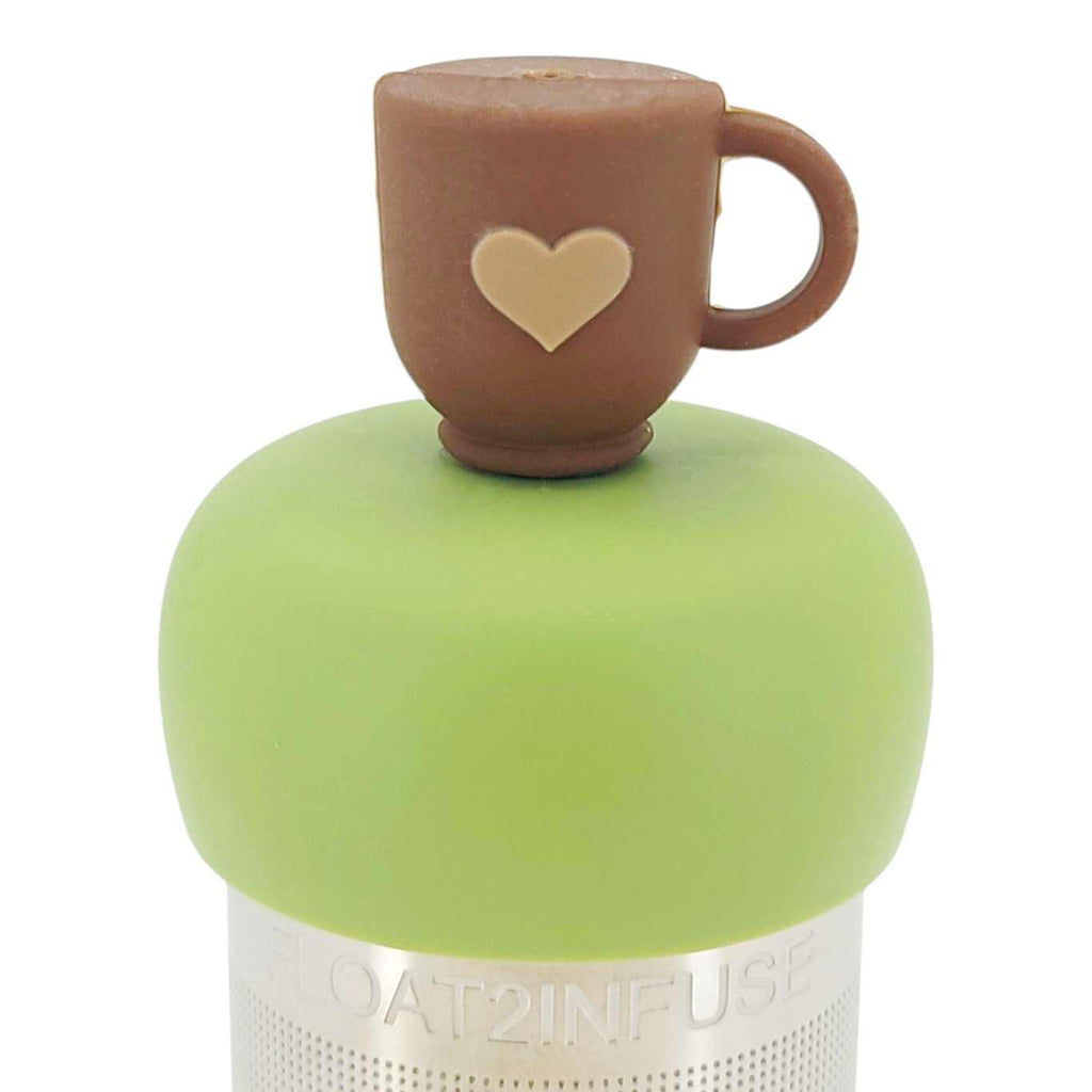 Tea Infuser - Heart Tea Cup (Green Base) by Float2Infuse