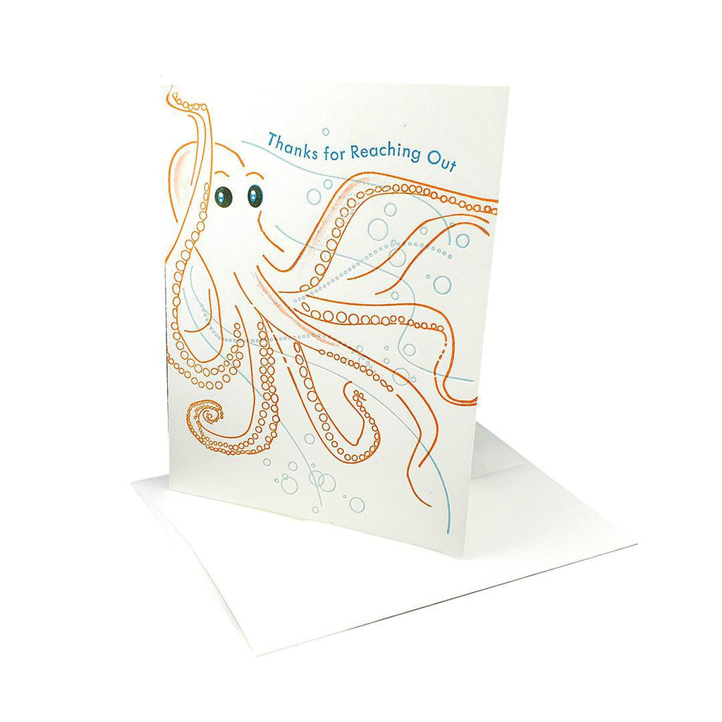Card - Love & Friends - Octopus Thanks for Reaching Out by Ilee Papergoods
