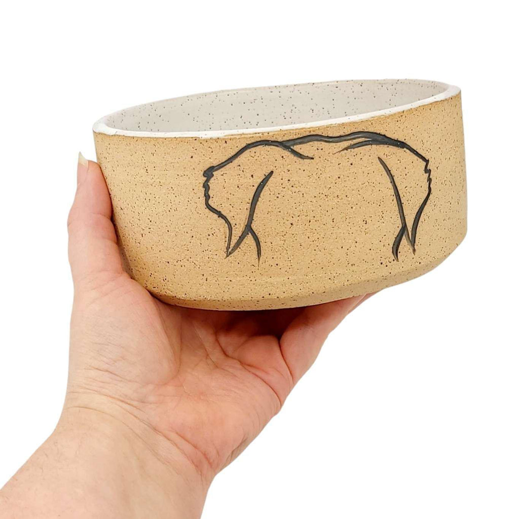 Pet Bowl - Mod Dog (Ceramic) by Hands On Ceramics