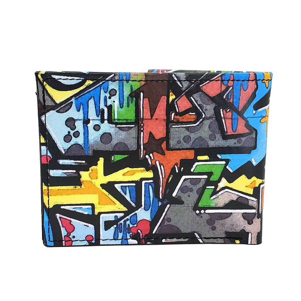 Leather Wallet - Graffiti (Multicolor) by Backerton