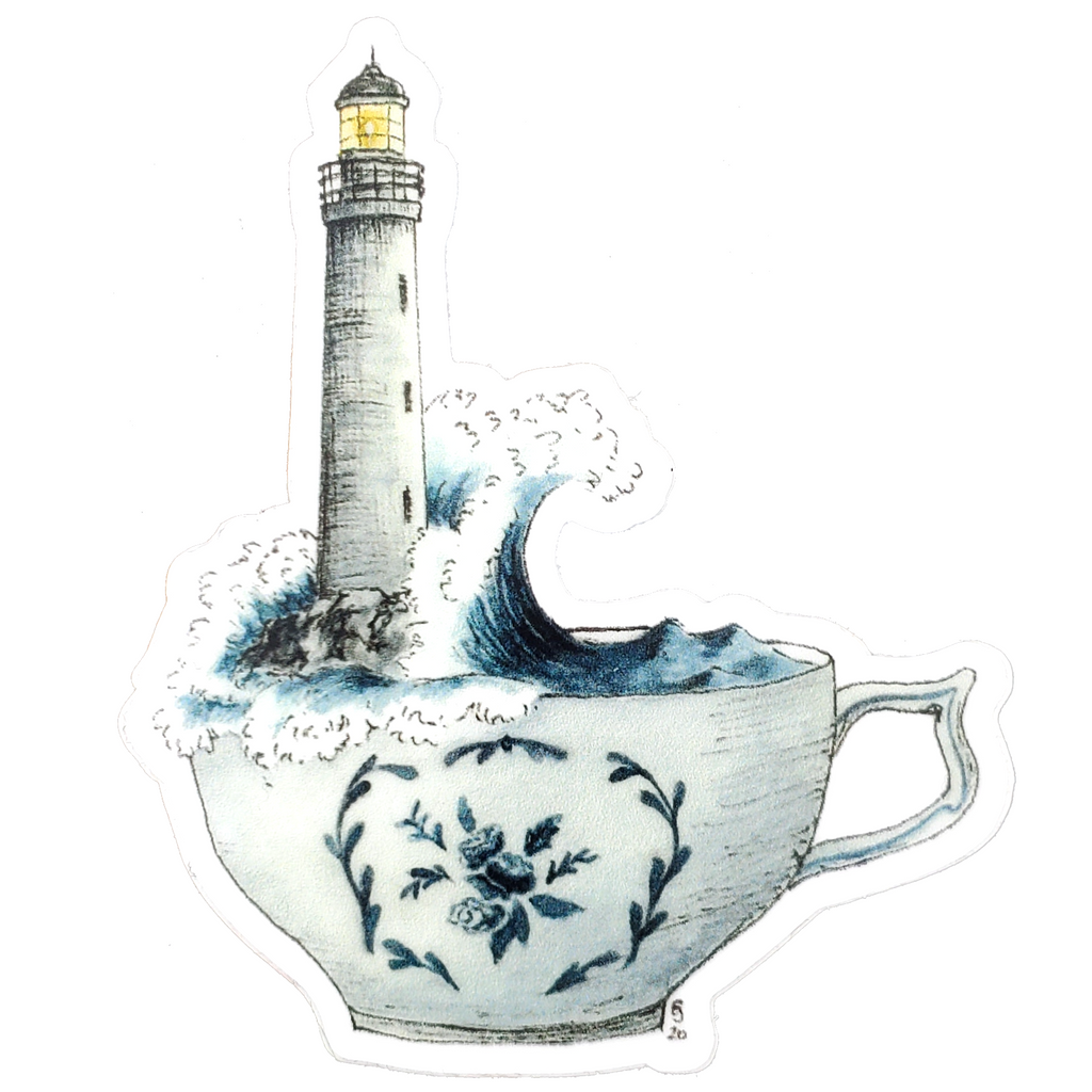 Sticker - Lighthouse in a Teacup by Lizzy Gass