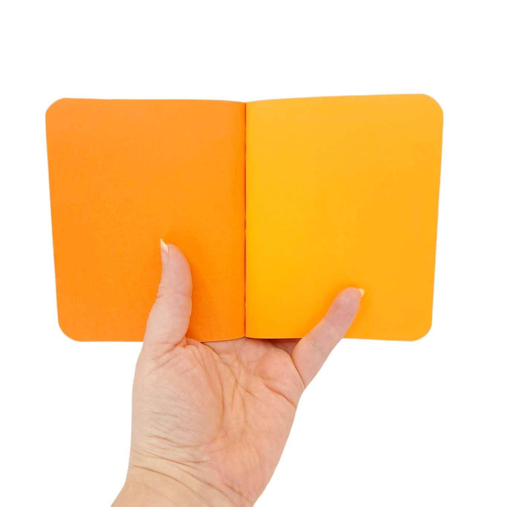 Journal - Orange Mixed Paper Notebook (Large or Small) by Original Brooks