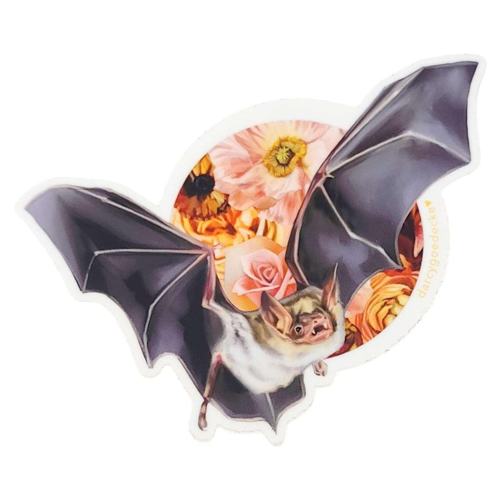 Sticker - 4 in - Lunar Bat Vinyl by Darcy Goedecke