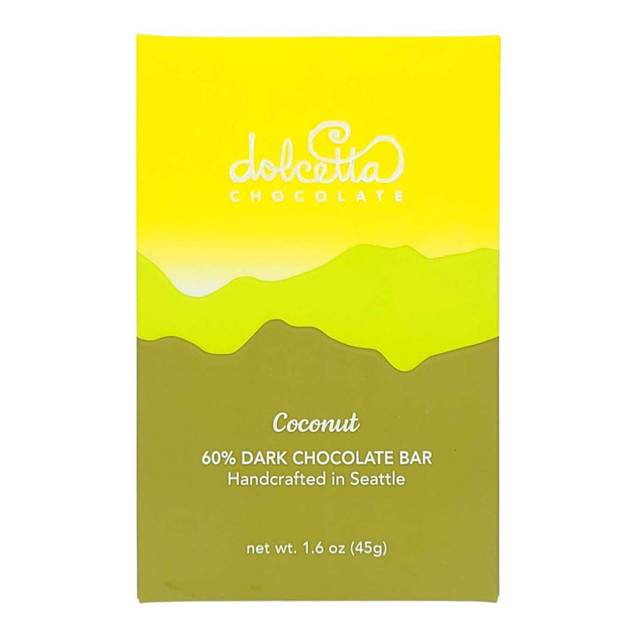 Bar - Coconut (60% Dark Chocolate) by Dolcetta Artisan Sweets