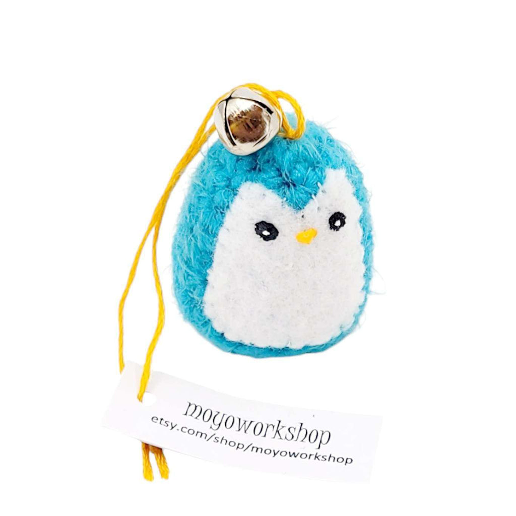 Ornament - Penguin with Bell (Blue) by Moyo Workshop