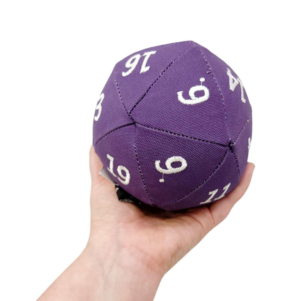 Plush - Small D20 in Assorted Blues and Purples by Saving Throw Pillows