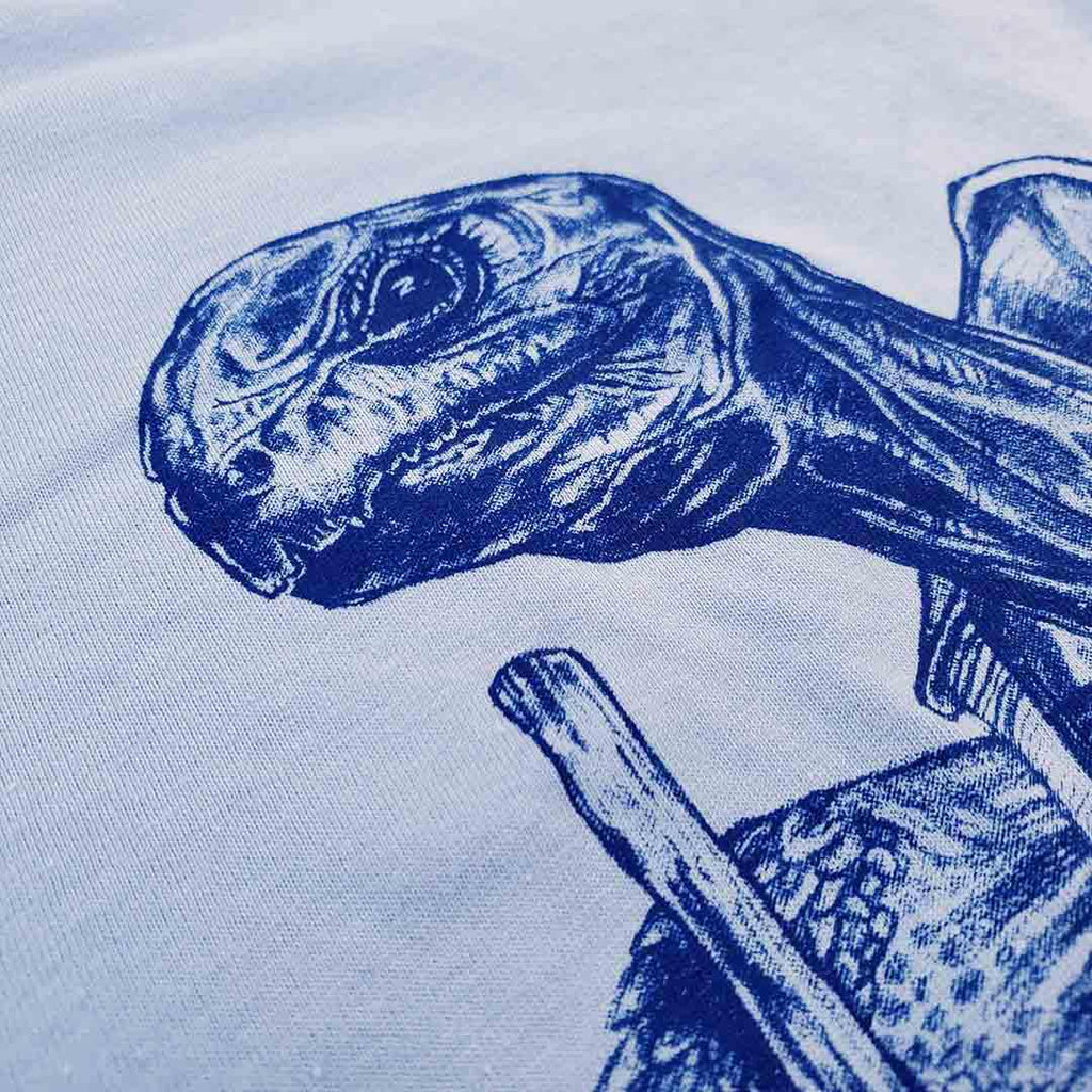 Adult Crew Neck - Hiking Tortoise Light Blue Tee (S - 2X) by Slow Loris