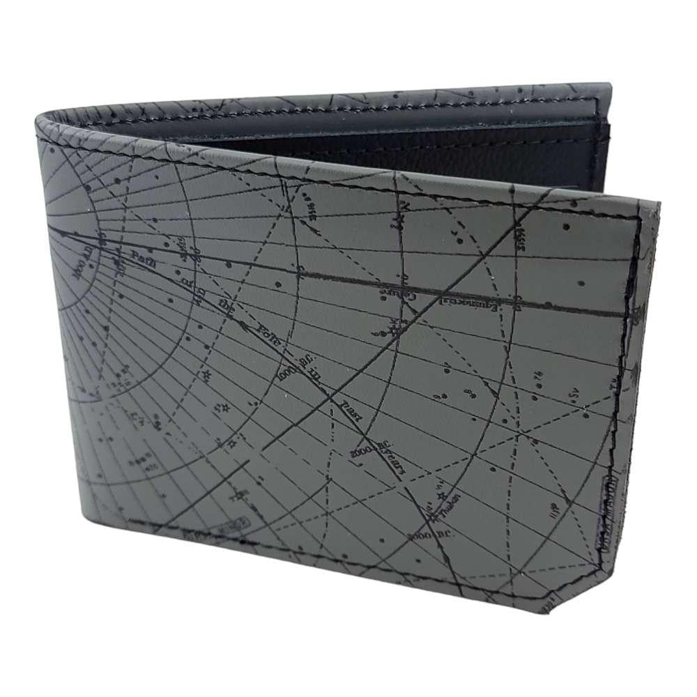 Leather Wallet - Gray Star Map by Backerton