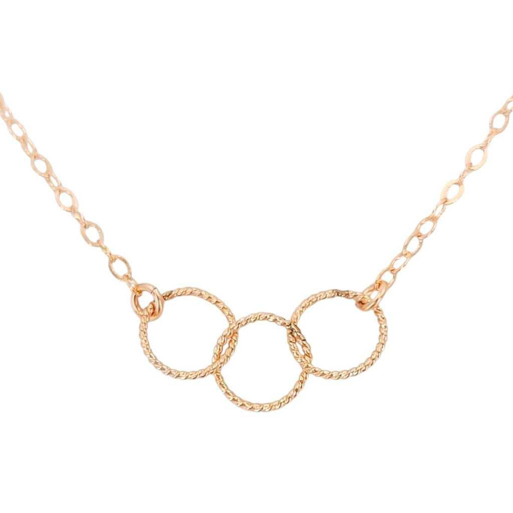 Necklace - Trio (14k Rose Gold Fill) by Foamy Wader