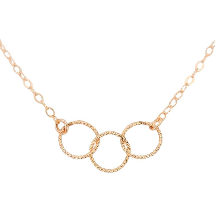 Necklace - Trio (14k Rose Gold Fill) by Foamy Wader