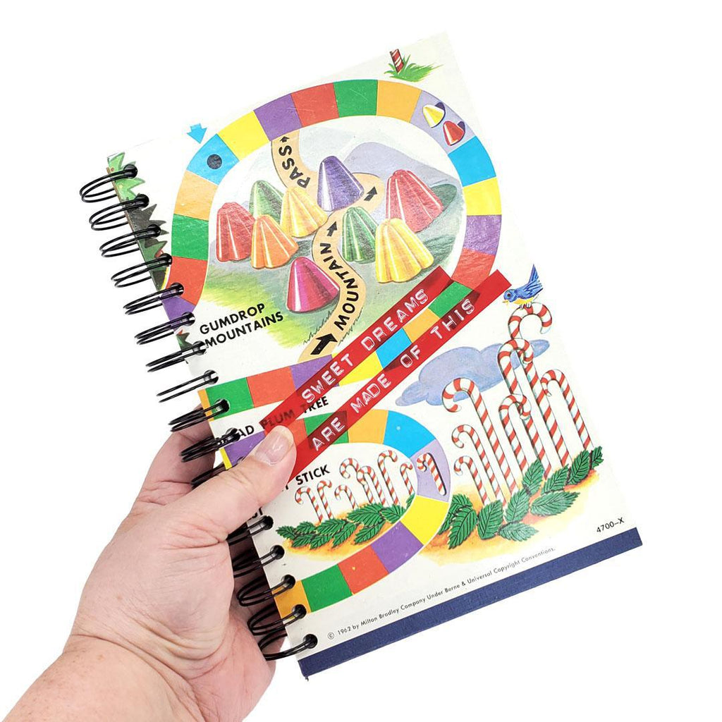 Journal - Vintage Sugar World Game (Sweet Dreams) by Crafty Earth Monkey