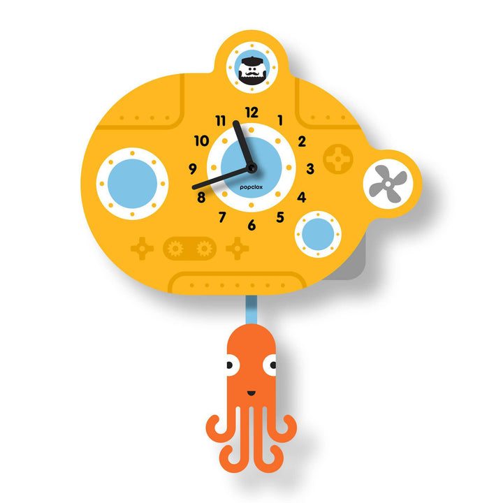 Acrylic Clock - Submarine Pendulum by Popclox