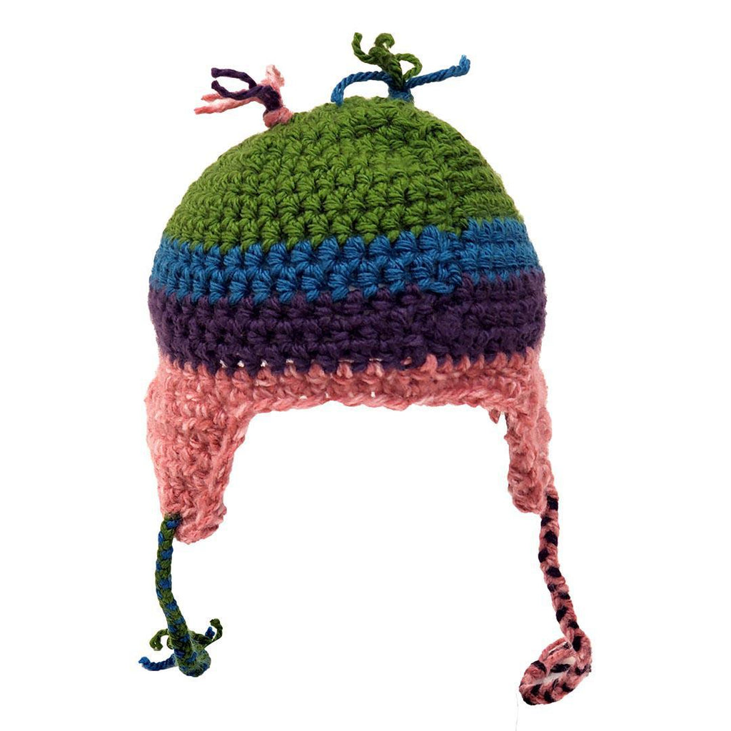 Hat - Toddler - Owl (Green Blue Purple Pink) by Scary White Girl