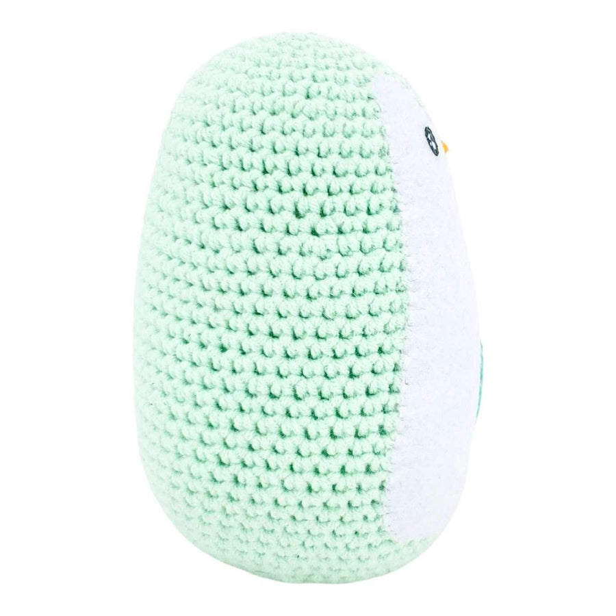 Plush Toy - Large Penguin (Mint with Aqua Heart) by Moyo Workshop, image 5 of 7
