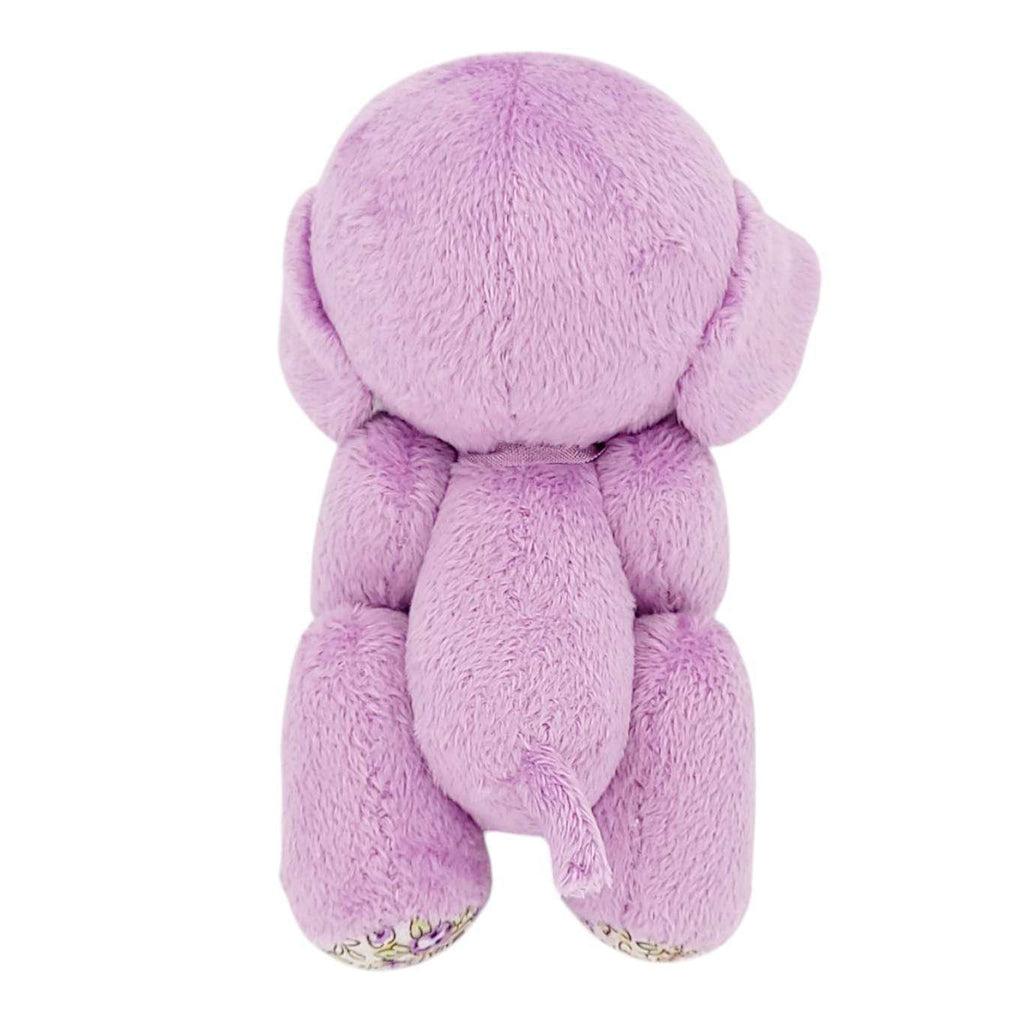 Plush - Lilac Pink Elephant with Flowers and Bow by Frank and Bubby