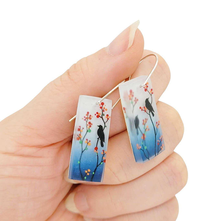 Earrings - Red Berries Drops by Fernworks