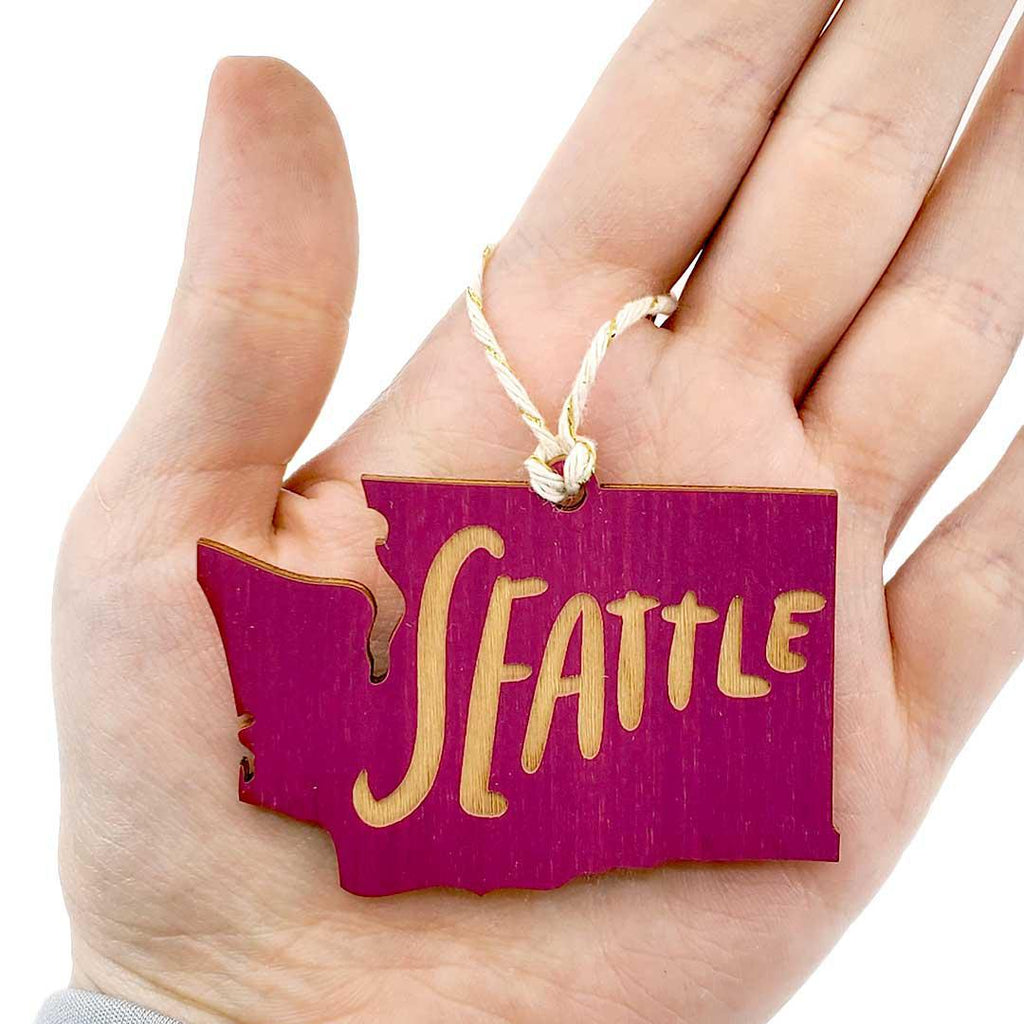 Ornaments - Small - Seattle WA State (Asst Colors) by SnowMade