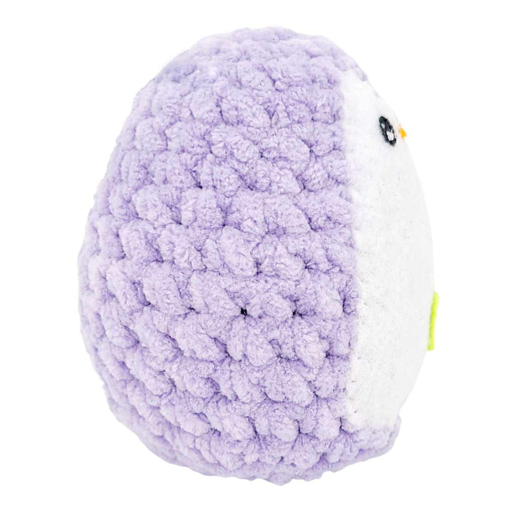 Plush Toy - Medium Penguin (Light Purple with Green Heart) by Moyo Workshop