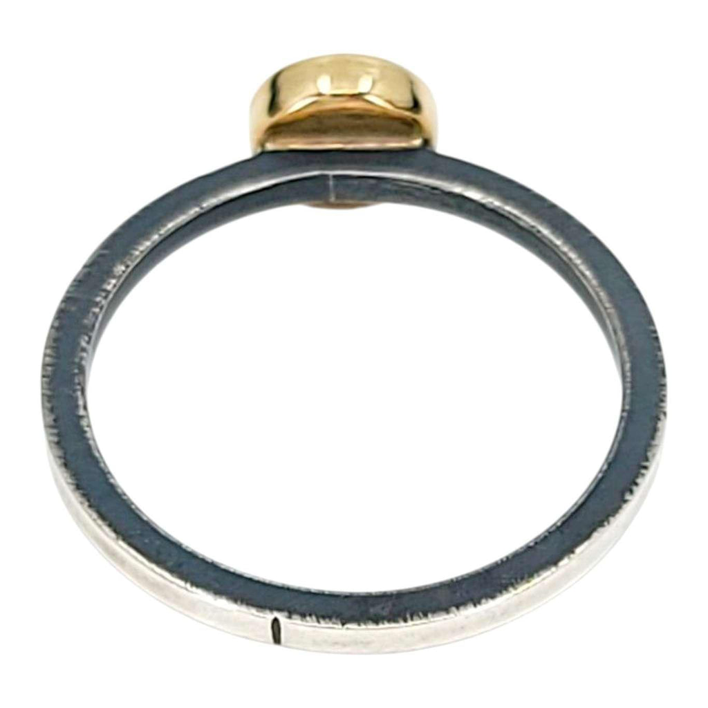 Ring - Size 7 - 6mm Pave Diamond Notched Band (14k Gold, Sterling Silver, Diamond) by 314 Studio