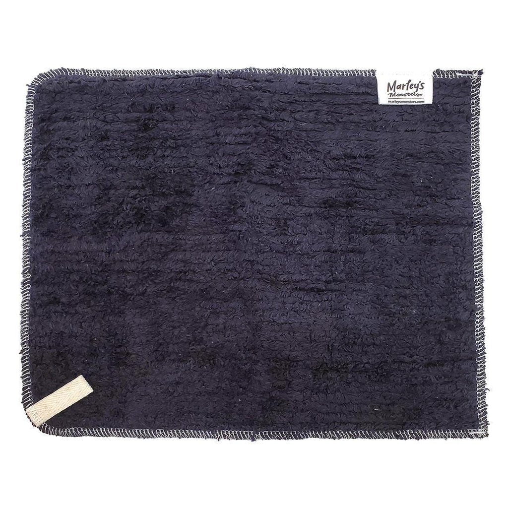 Makeup Towel - Washable Black Cotton Chenille by Marley’s Monsters