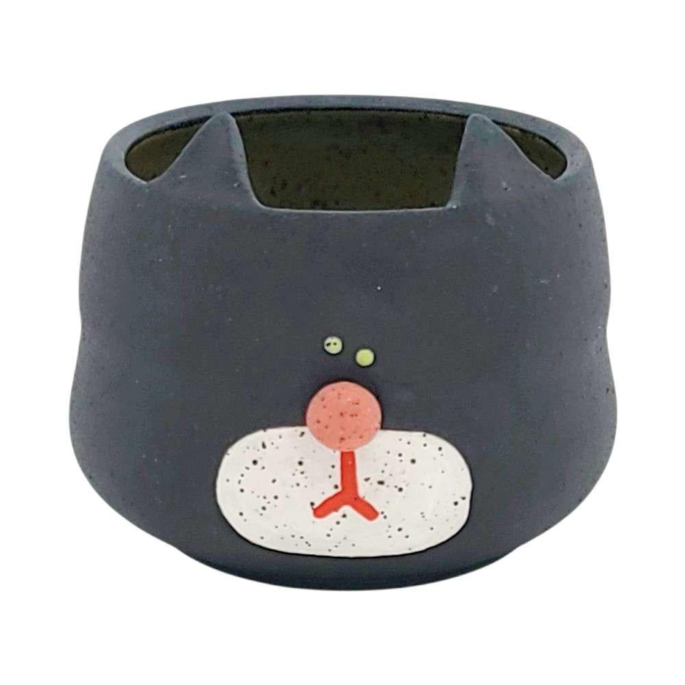 Planter - Cat (Black Tuxedo) by Rolly Poly Studios