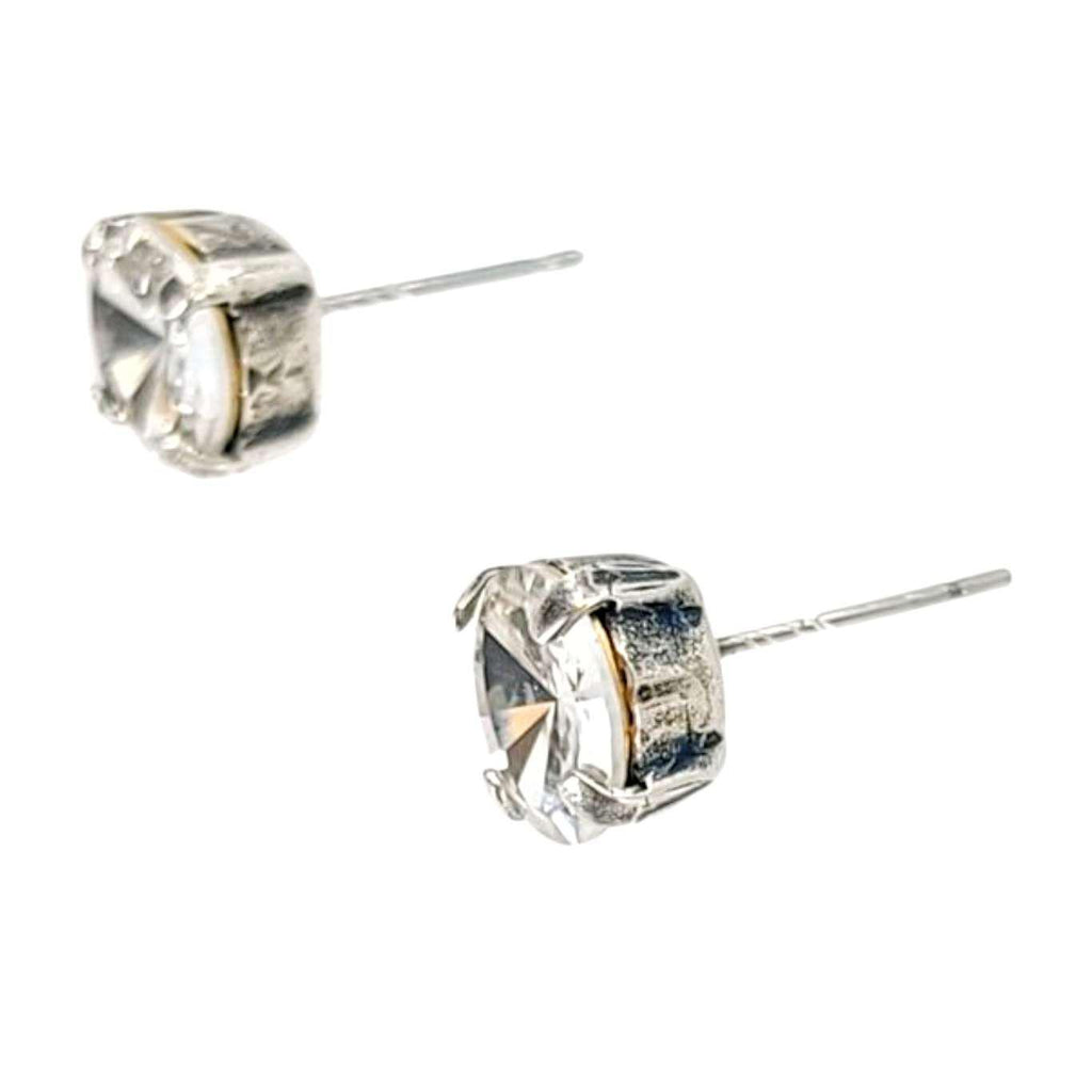 Earrings - Whites and Clears - Steel Vintage Rhinestone Posts (Assorted Styles) by Christine Stoll | Altered Relics