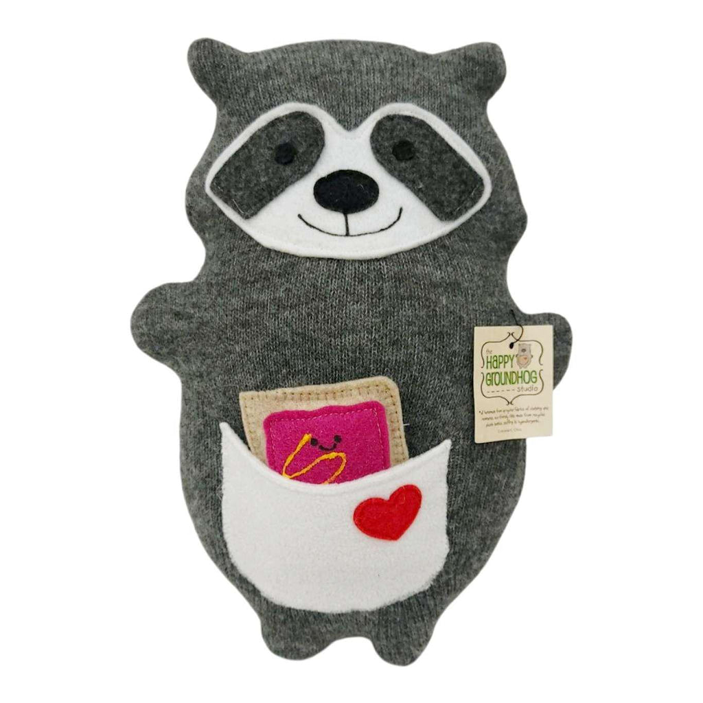 Plush - Happy Raccoon (Toaster Pastry) by The Happy Groundhog Studio
