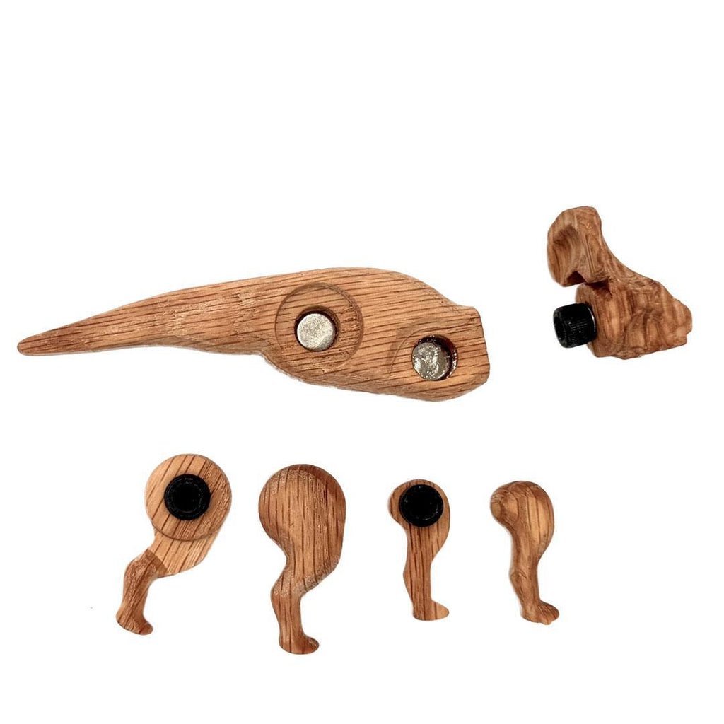 Wood Toy - Protoceratops Dinosaur with Magnetic Joints by The Serious Toy Company