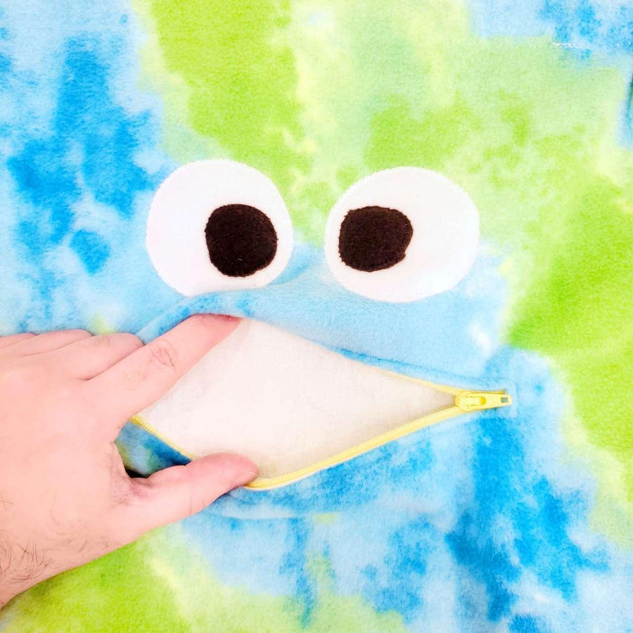 Bag - Chomper Buddy Drawstring (Blue Green Turtles) by Peek A Boo Plush, image 4 of 5