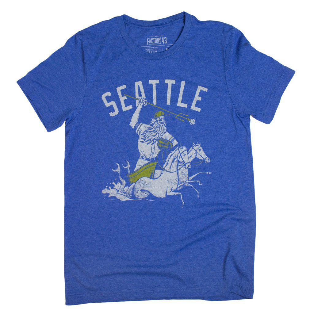 Adult Crew Neck - Sea King Blue Tee (XS - 2XL) by Factory 43