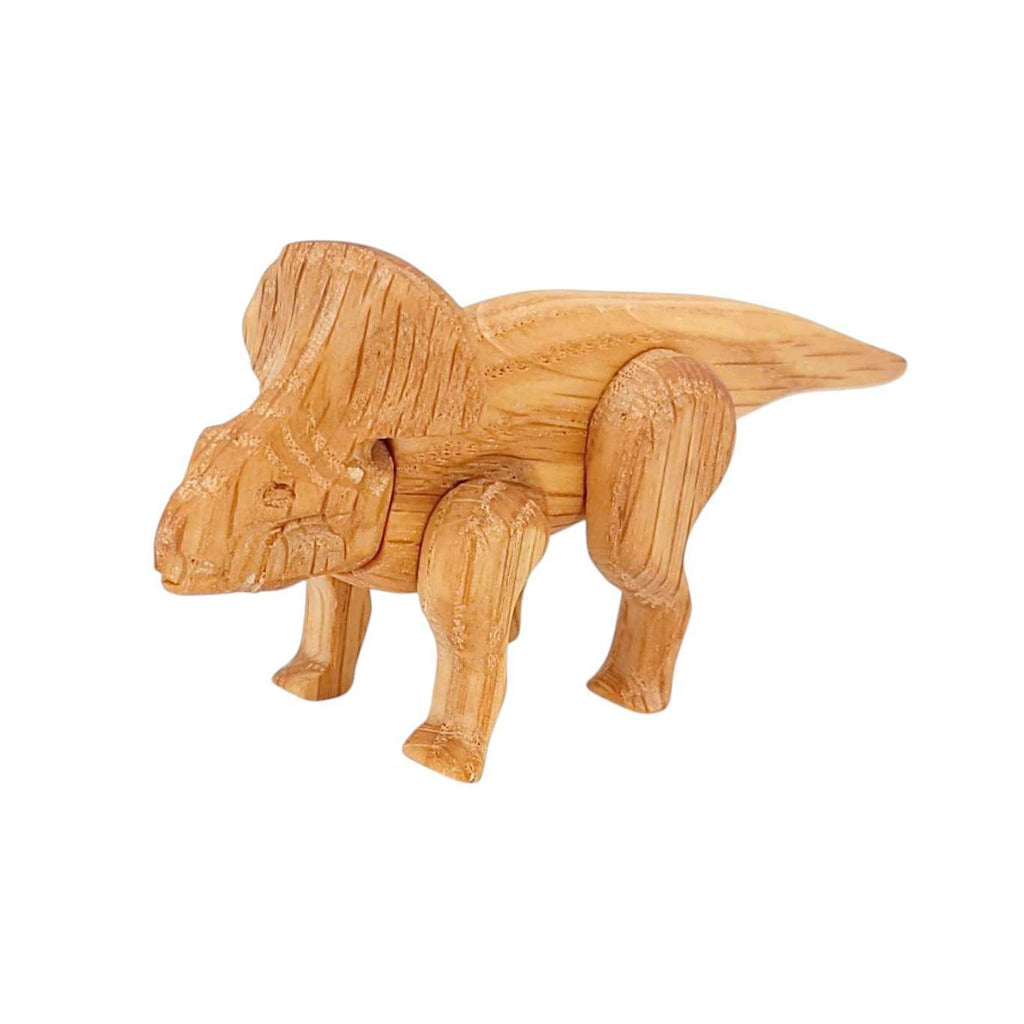 Wood Toy - Protoceratops Dinosaur with Magnetic Joints by The Serious Toy Company