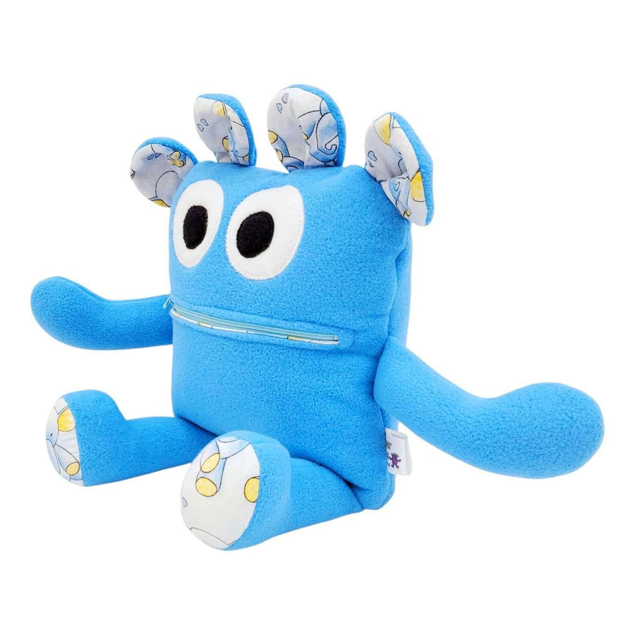 Plush - 14in - Large Chomper Buddy (Blue Elephants) by Peek A Boo Plush, image 3 of 7