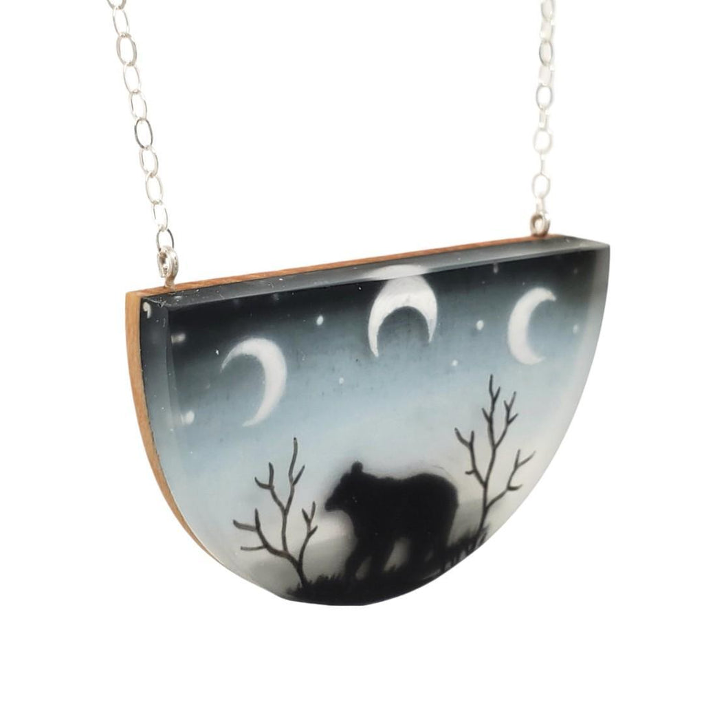 Necklace - Spirit Bear Painted by Fernworks