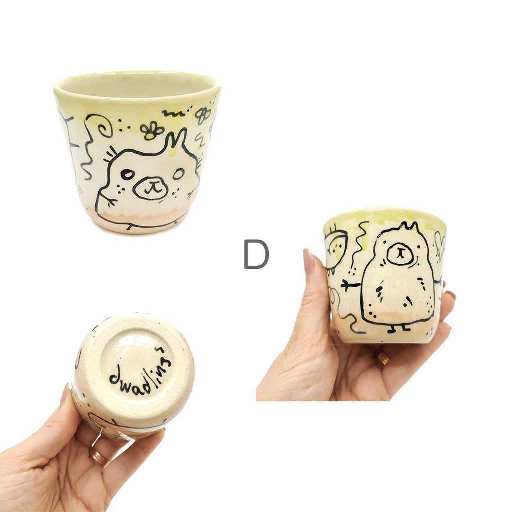 Cup - 6oz - Doodle Cup (Assorted OOAK* Styles) by Dwadlings