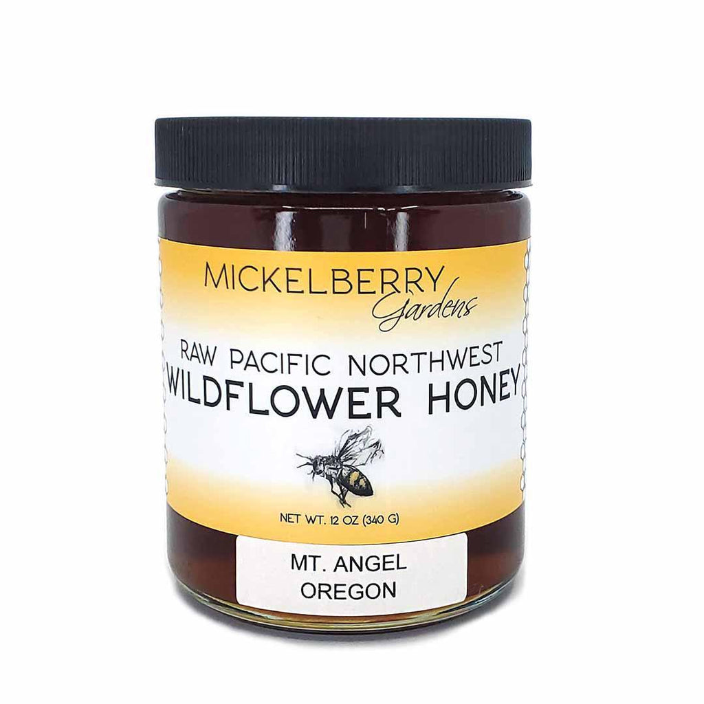 Honey - Raw Pacific Northwest Wildflower (12oz) by Mickelberry Gardens