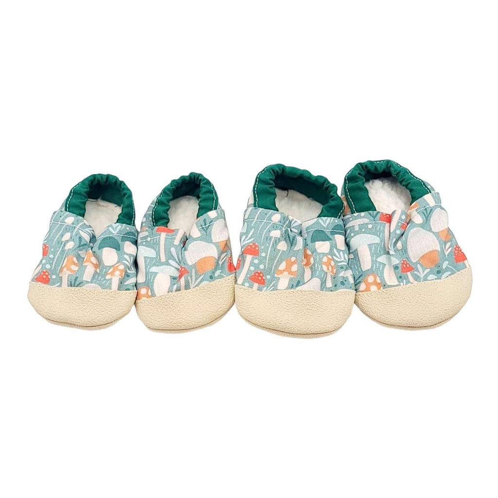 Baby Shoes - Mushrooms (0-6mo or 6-12mo) by This Brave Journey