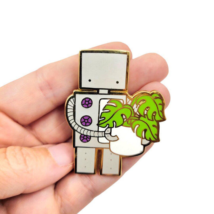 Enamel Pin - Monstera Robot by LaRu