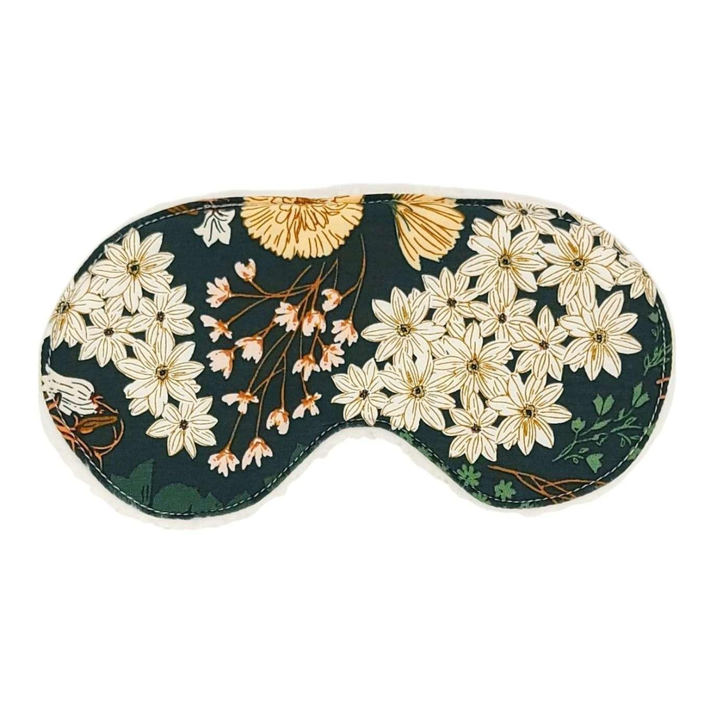 Sleep Mask - Emerald (Cream Sherpa) by Little Man Originals