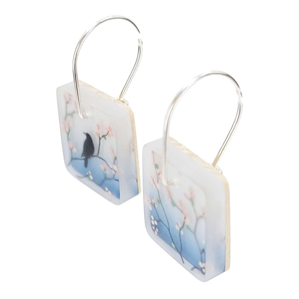 Earrings - Cherry Blossoms Spring Blooms by Fernworks