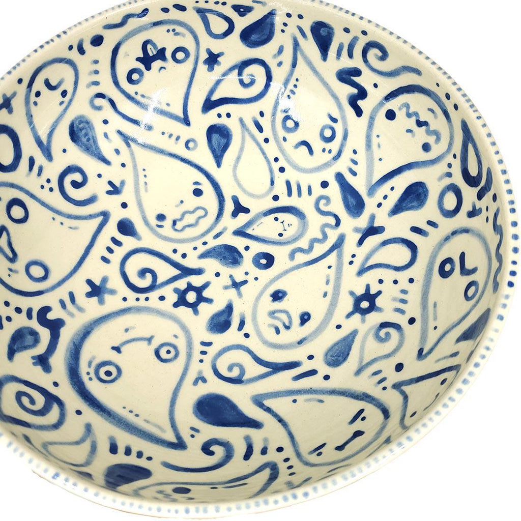 Bowl - 8.5 in - Raindrop Bowl by Dwadlings