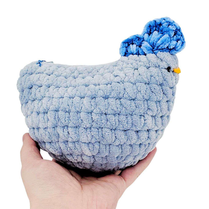 Plush Toy - Medium Blue Chicken (Blue Heart) by Moyo Workshop