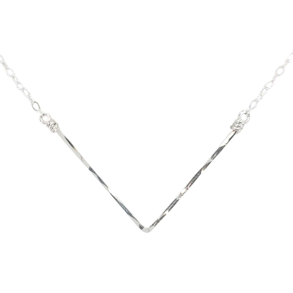 Necklace - Chevron (Sterling Silver) by Foamy Wader