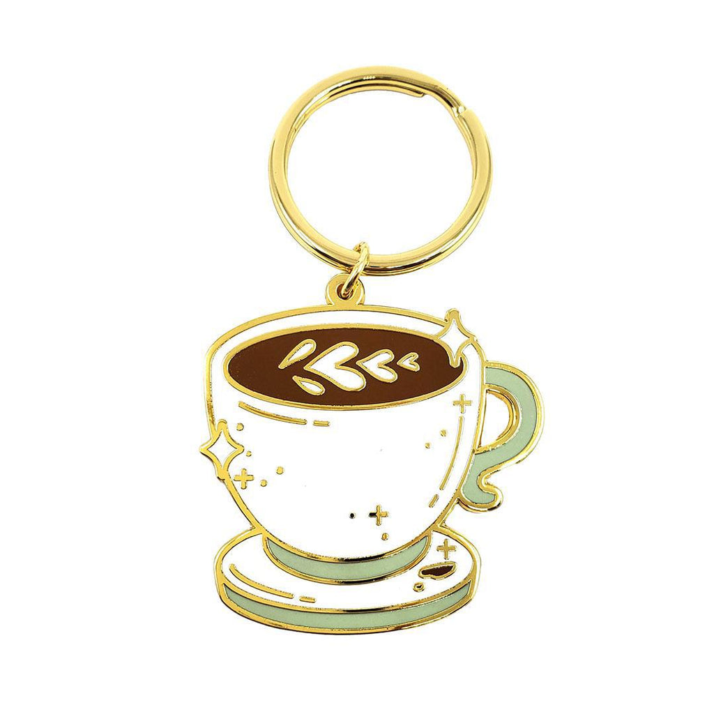 Enamel Keychain - Latte of Love by Occasionalish